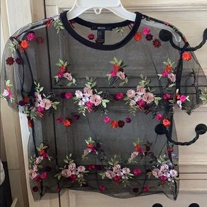 See through flower top